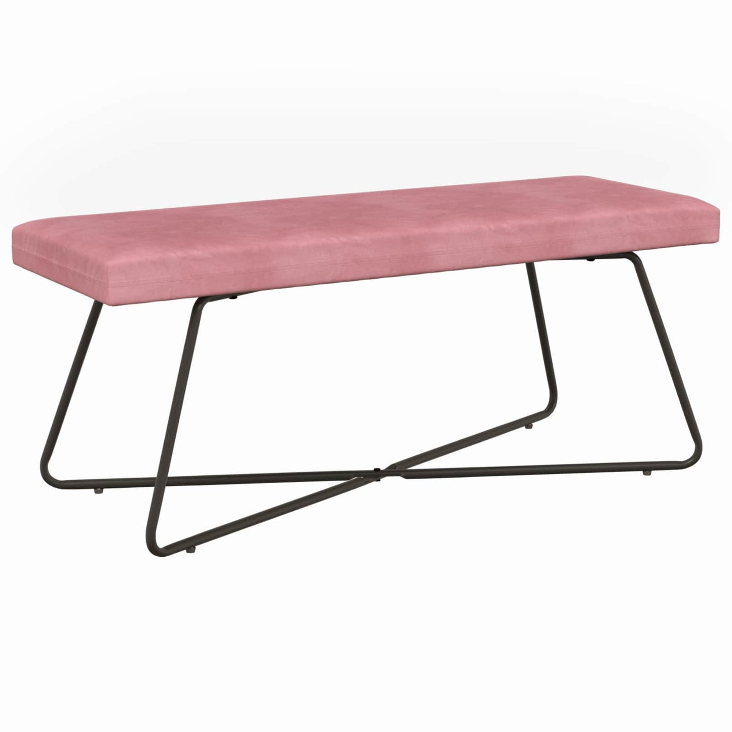bænk Lyserød 110 x 40 x 45 cm Fløjl
