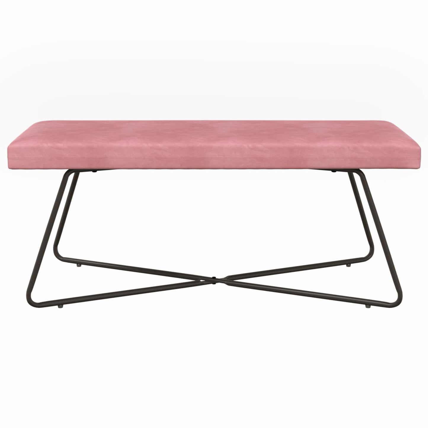 bænk Lyserød 110 x 40 x 45 cm Fløjl