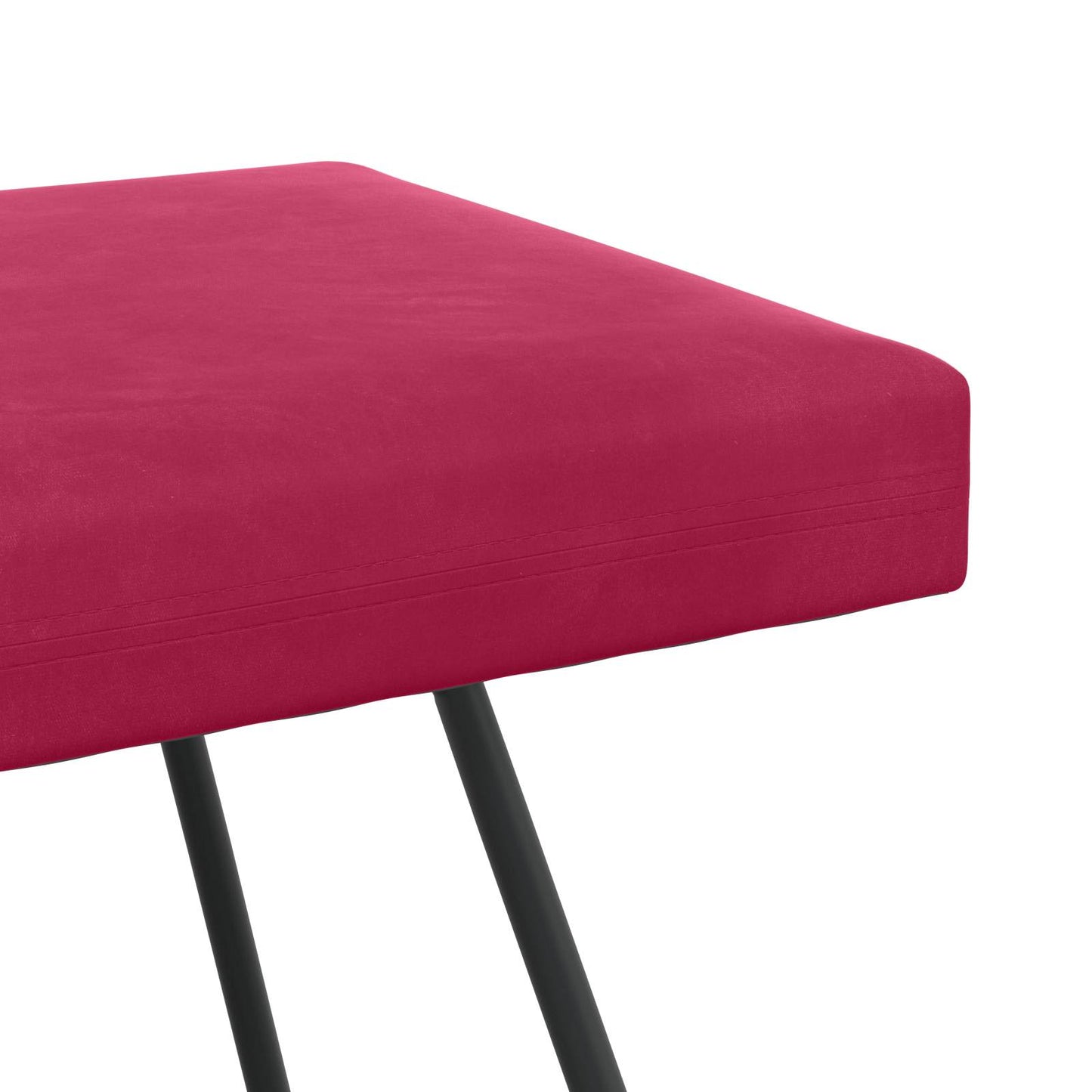 bænk Vinrød 110 x 40 x 45 cm Fløjl