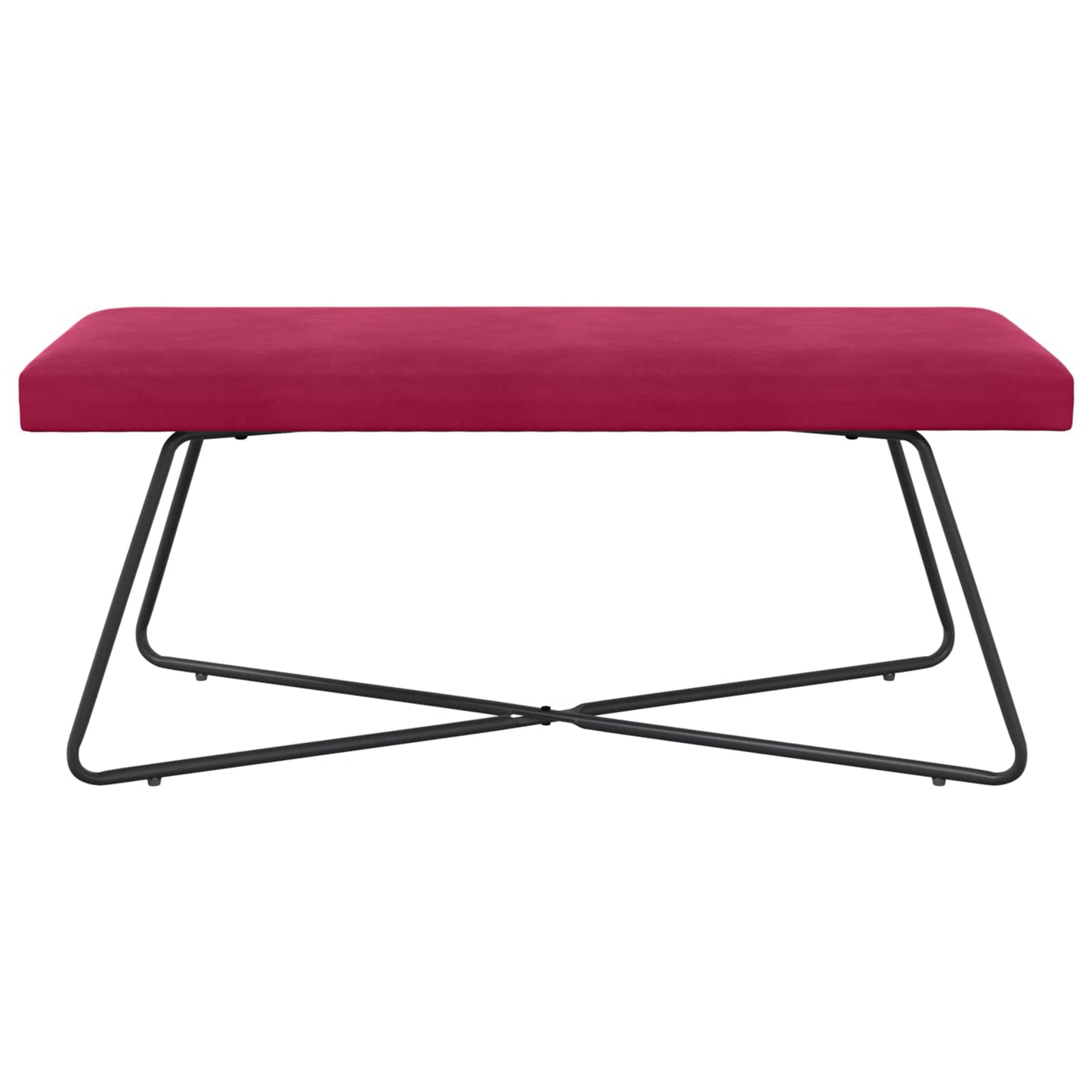 bænk Vinrød 110 x 40 x 45 cm Fløjl