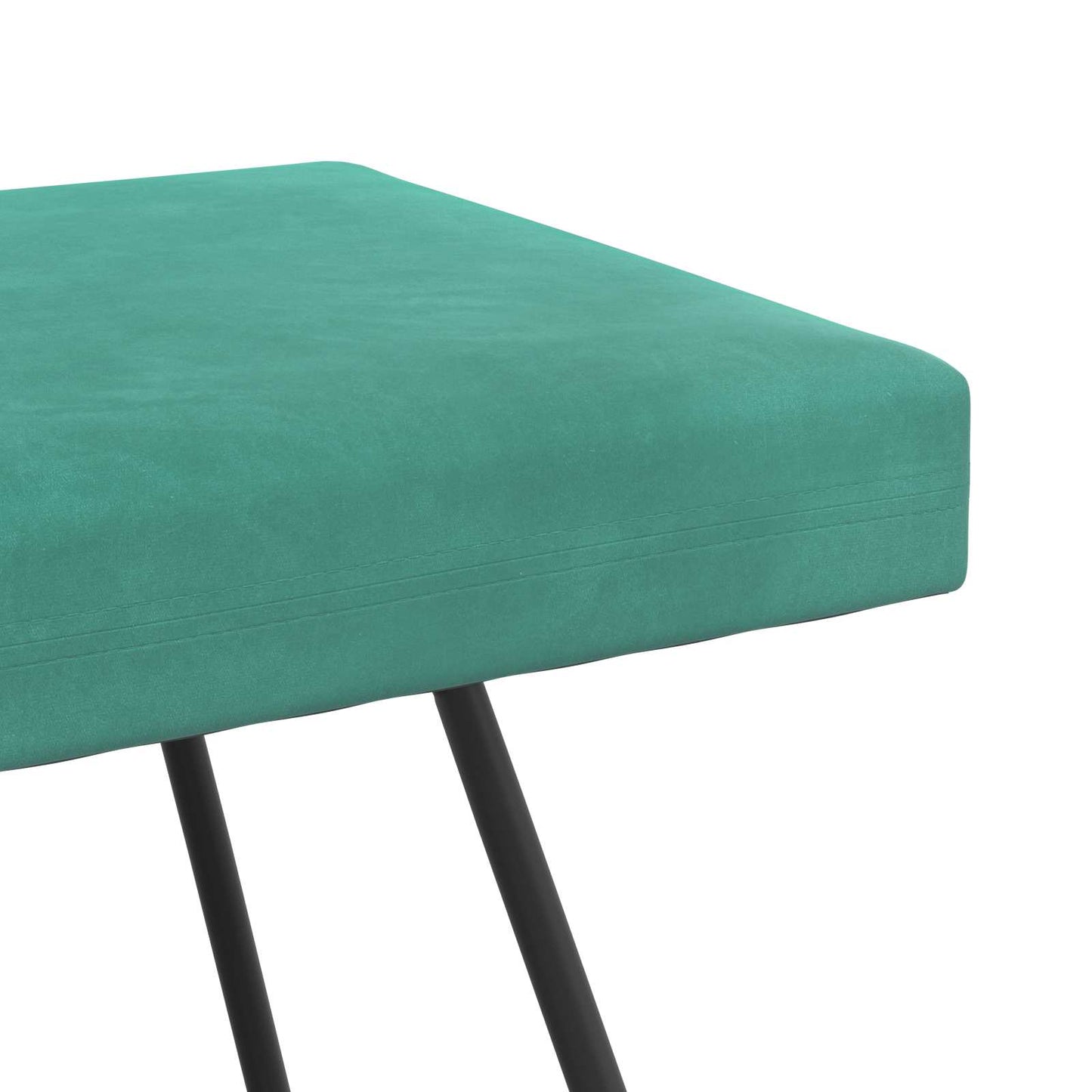 bænk Turkis 110 x 40 x 45 cm Fløjl
