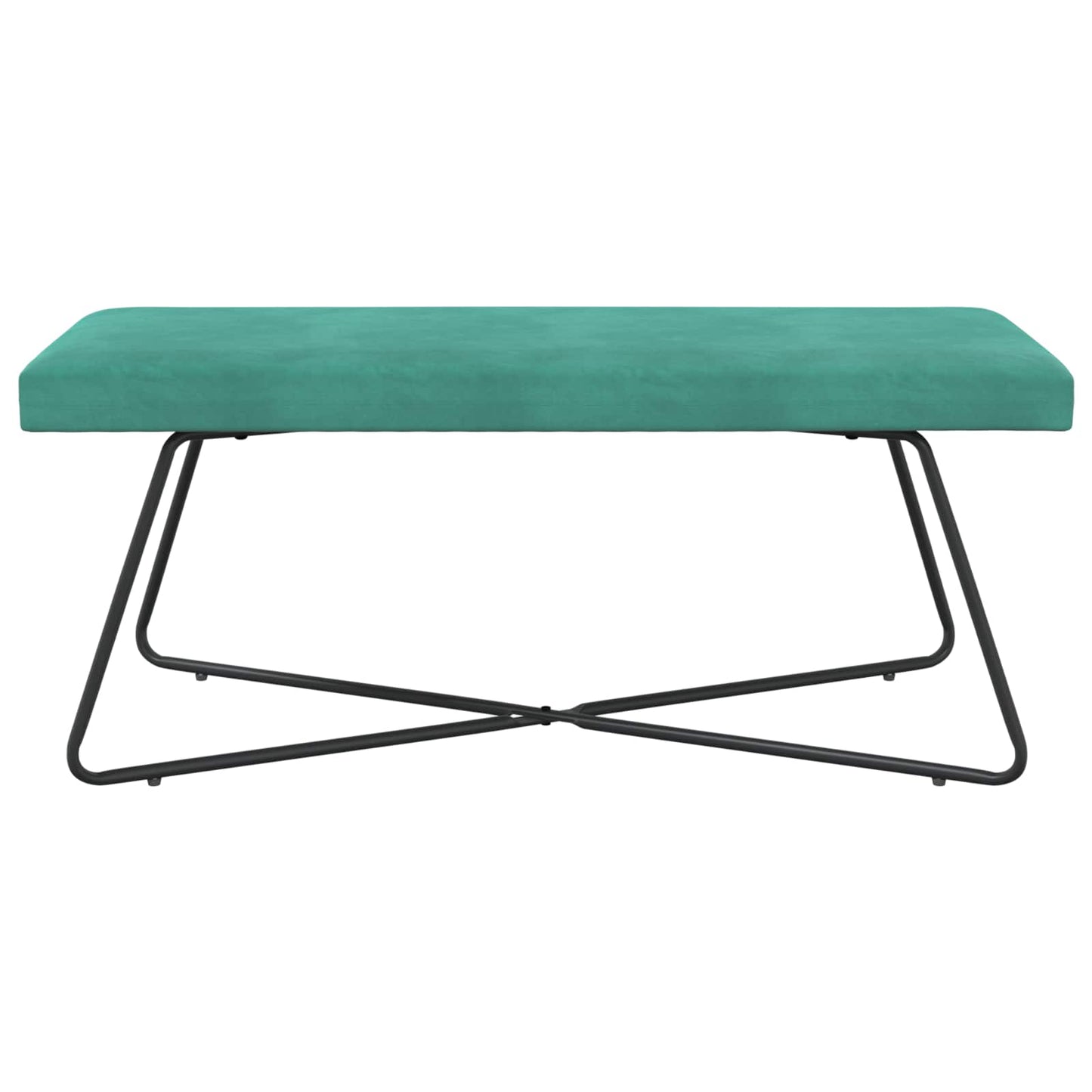 bænk Turkis 110 x 40 x 45 cm Fløjl