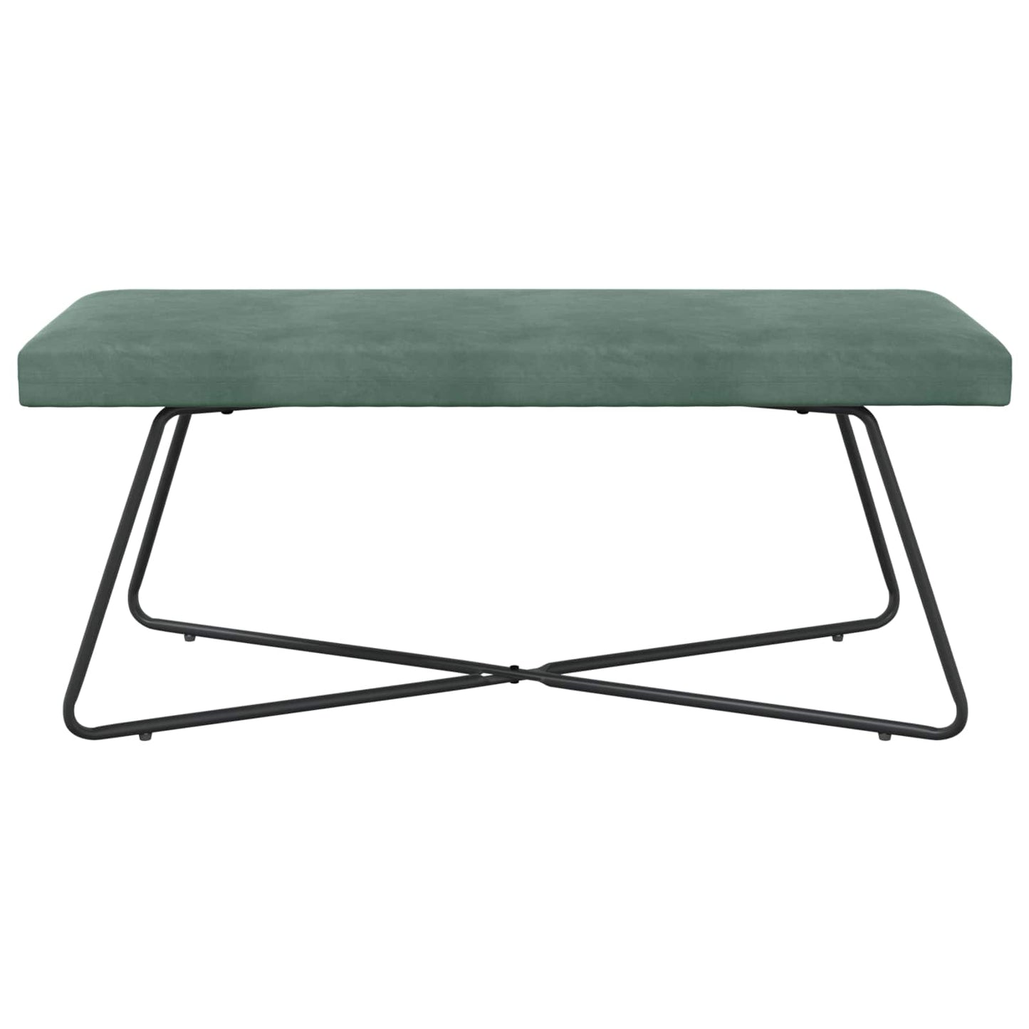 bænk Havgrøn 110 x 40 x 45 cm Fløjl