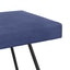 bænk Politi blå 110 x 40 x 45 cm Fløjl