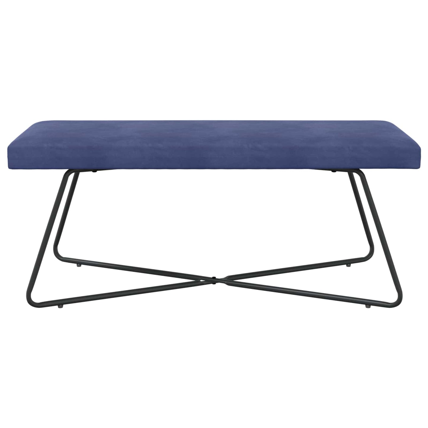 bænk Politi blå 110 x 40 x 45 cm Fløjl
