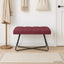 Bænk med knap tufting Vinrød 80 x 40 x 46 cm Stof
