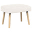 bænk Ensfarvet Cremefarvet 60 x 40 x 45 cm Bouclé