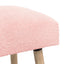 bænk Ensfarvet Lyserød 60 x 40 x 45 cm Bouclé
