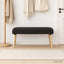 bænk Ensfarvet Sort 110 x 40 x 46 cm Bouclé