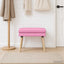 Dobbeltlagret bænk Lyserød 60 x 40 x 46 cm Stof