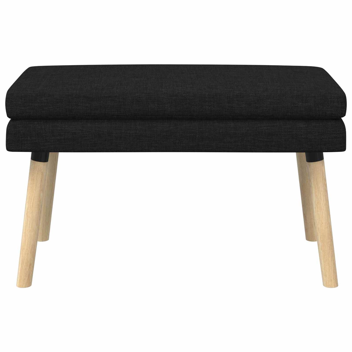 Dobbeltlagret bænk Sort 80 x 40 x 47 cm Stof
