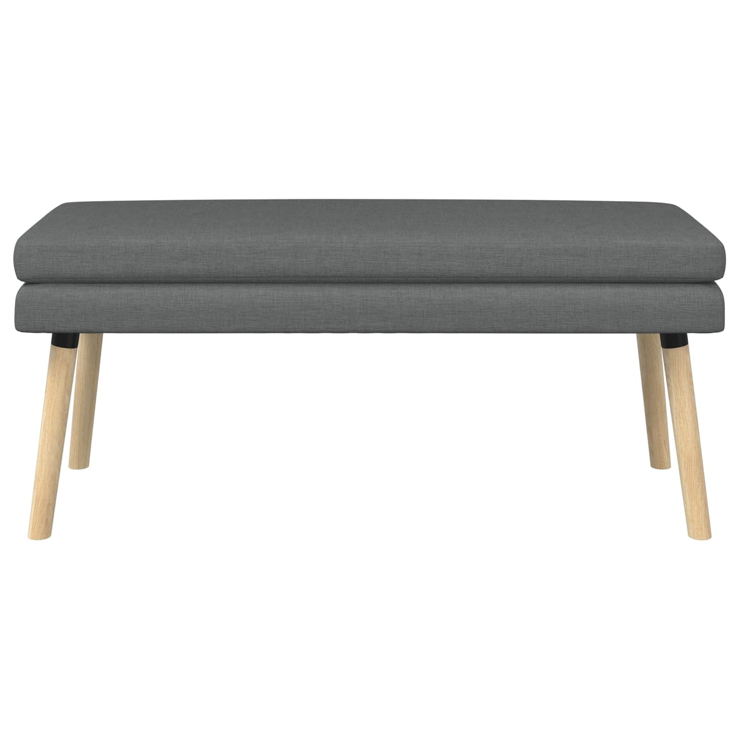 Dobbeltlagret bænk Mørkegrå 110 x 40 x 47 cm Stof