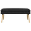 Dobbeltlagret bænk Sort 110 x 40 x 47 cm Stof