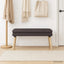 Dobbeltlagret bænk Mørk Brun 110 x 40 x 47 cm Stof