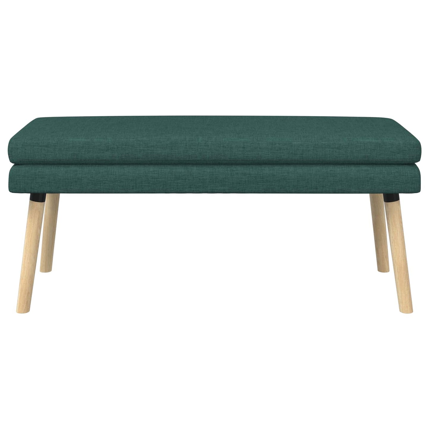 Dobbeltlagret bænk Mørkegrøn 110 x 40 x 47 cm Stof