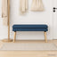 Dobbeltlagret bænk Blå 110 x 40 x 47 cm Stof