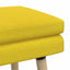 Dobbeltlagret bænk Lys Gul 110 x 40 x 47 cm Stof
