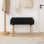 Kanalpuddet Bænk Sort 60 x 40 x 45 cm Stof