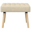 Kanalpuddet Bænk Cremefarvet 60 x 40 x 45 cm Stof