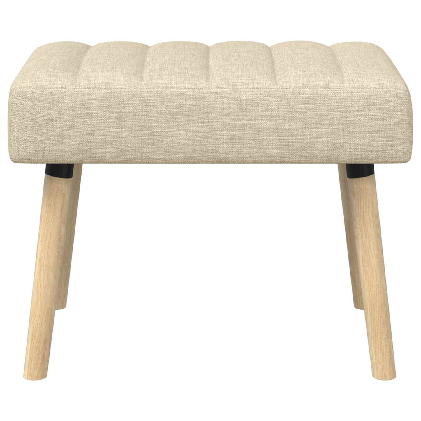 Kanalpuddet Bænk Cremefarvet 60 x 40 x 45 cm Stof