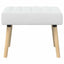 Kanalpuddet Bænk Hvid 60 x 40 x 45 cm Stof