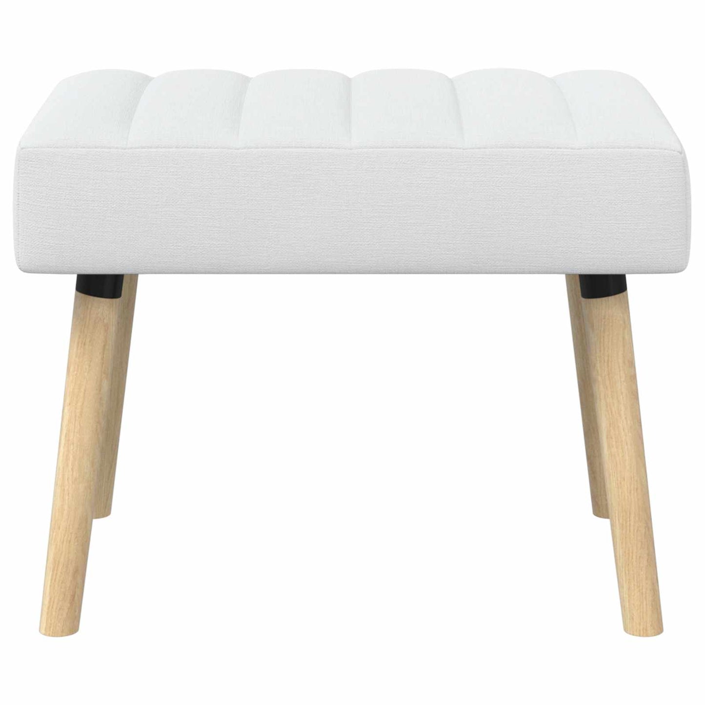 Kanalpuddet Bænk Hvid 60 x 40 x 45 cm Stof
