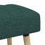 Kanalpuddet Bænk Mørkegrøn 80 x 40 x 46 cm Stof