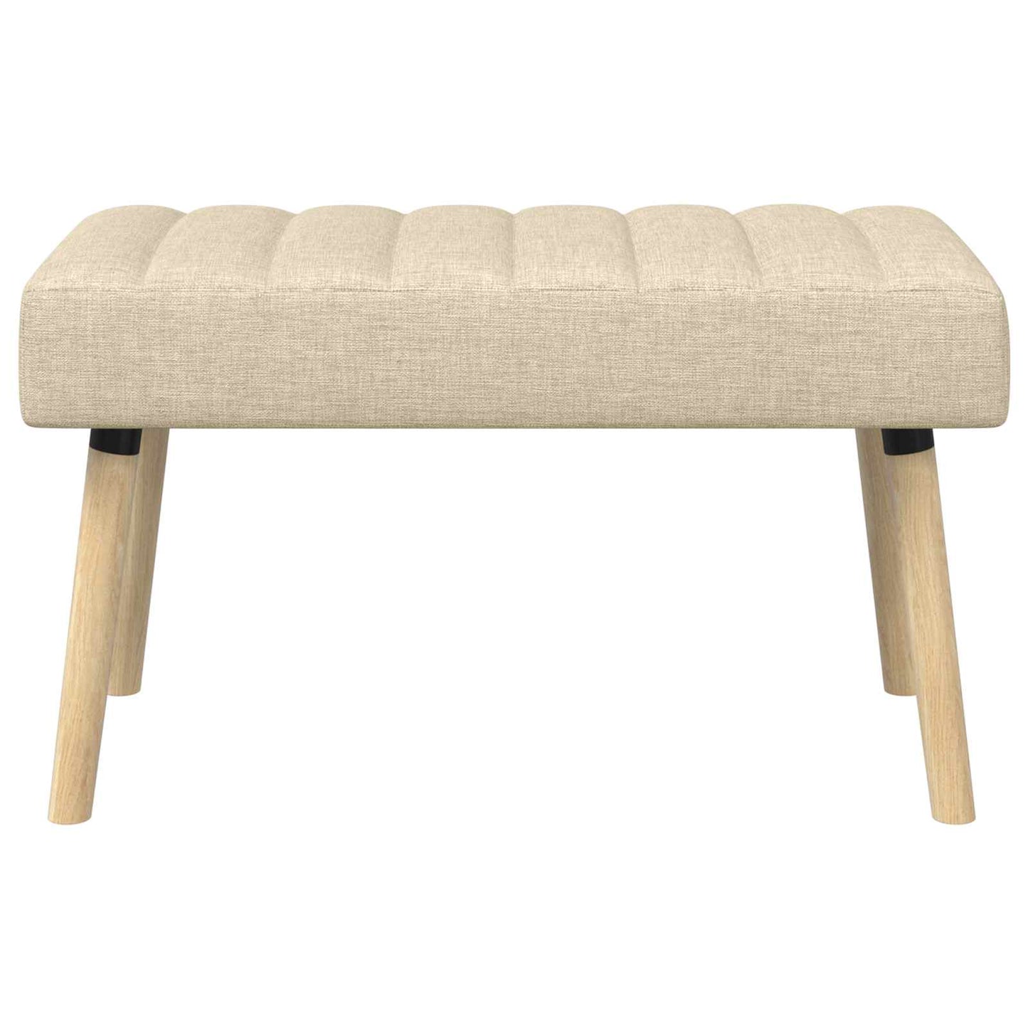 Kanalpuddet Bænk Cremefarvet 80 x 40 x 46 cm Stof