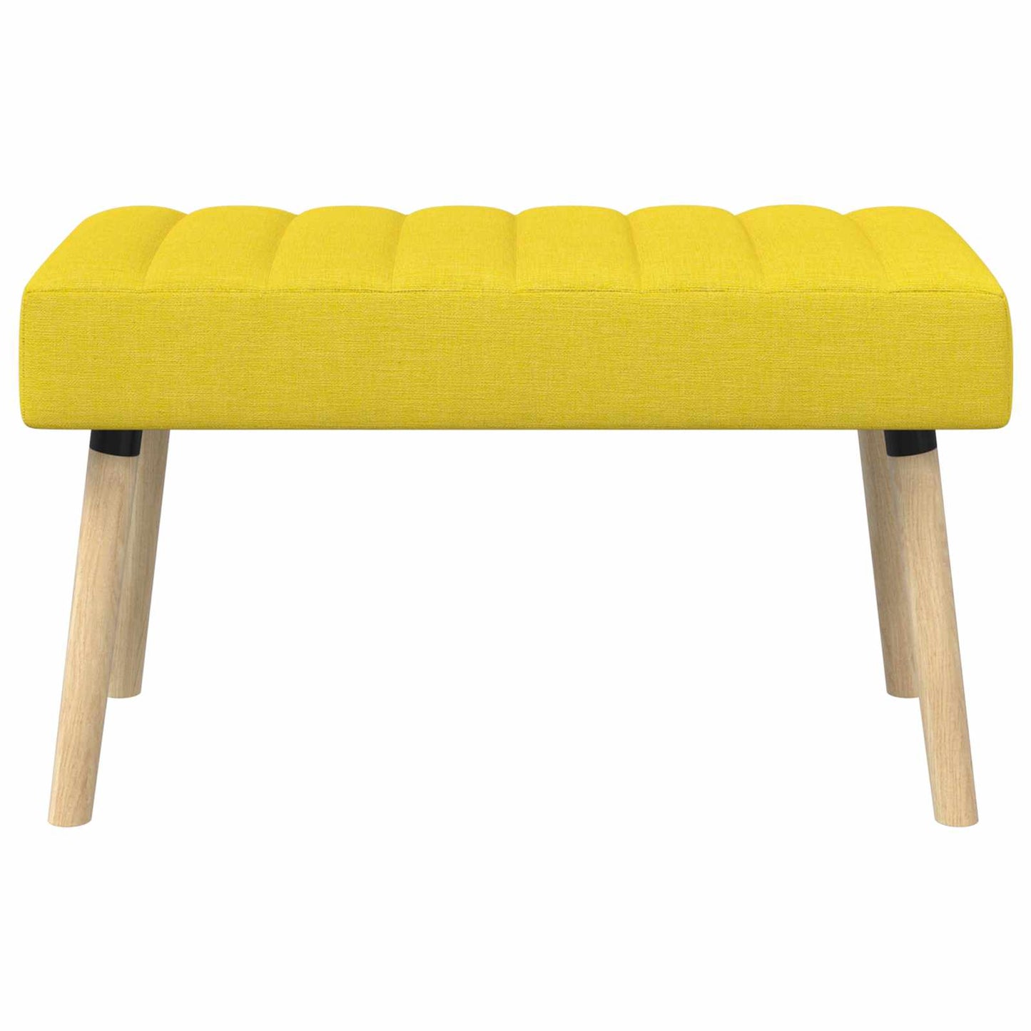 Kanalpuddet Bænk Lys Gul 80 x 40 x 46 cm Stof