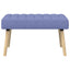 Kanalpuddet Bænk Jeans blå 80 x 40 x 46 cm Stof