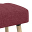 Kanalpuddet Bænk Vinrød 110 x 40 x 46 cm Stof