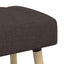 Kanalpuddet Bænk Mørk Brun 110 x 40 x 46 cm Stof