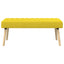 Kanalpuddet Bænk Lys Gul 110 x 40 x 46 cm Stof