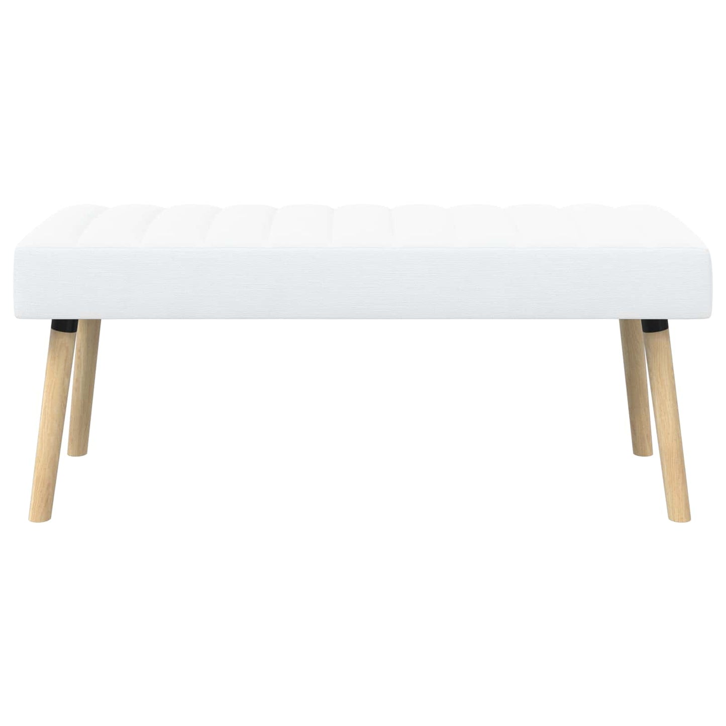 Kanalpuddet Bænk Hvid 110 x 40 x 46 cm Stof