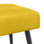 Bænk med knap tufting Gul 110 x 40 x 46 cm Fløjl