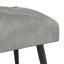 Bænk med knap tufting Lysegrå 110 x 40 x 46 cm Fløjl