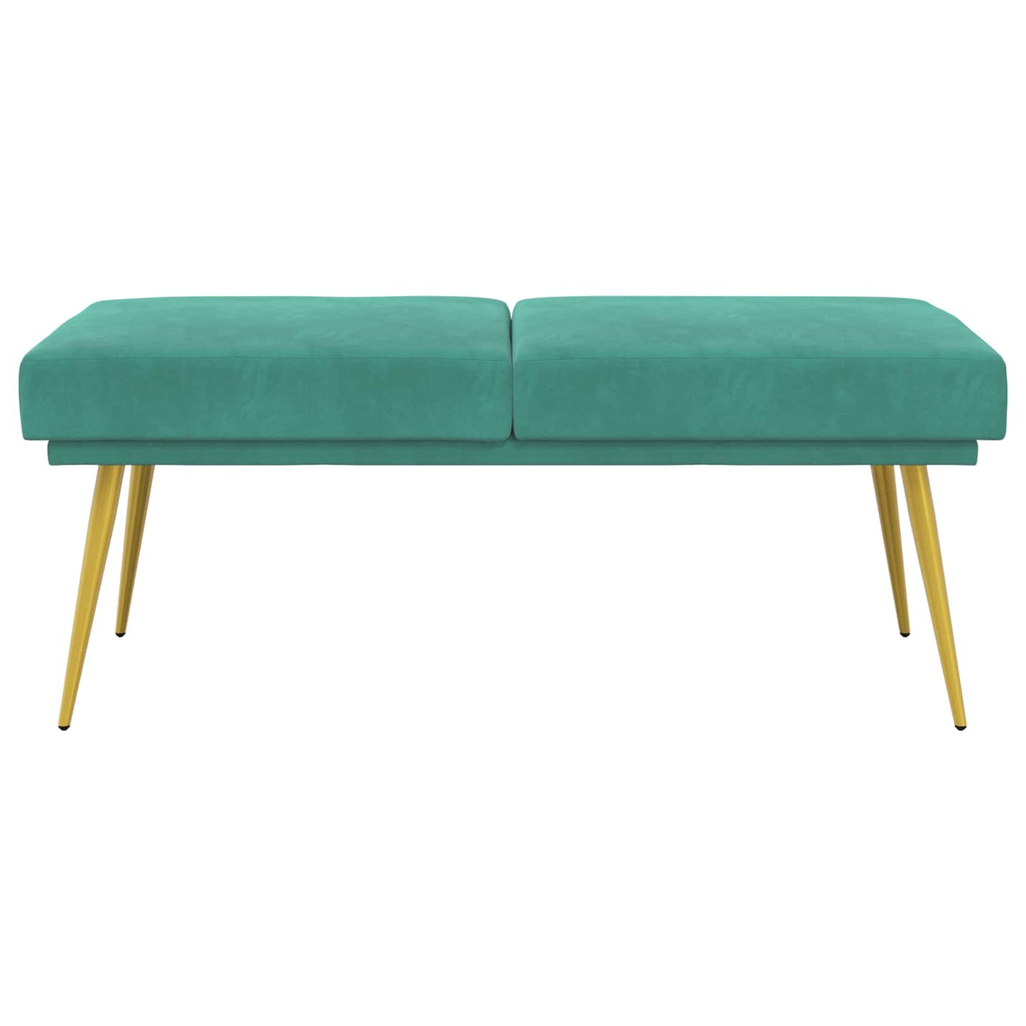 Dobbeltlagret bænk Turkis 120 x 45 x 46 cm Fløjl