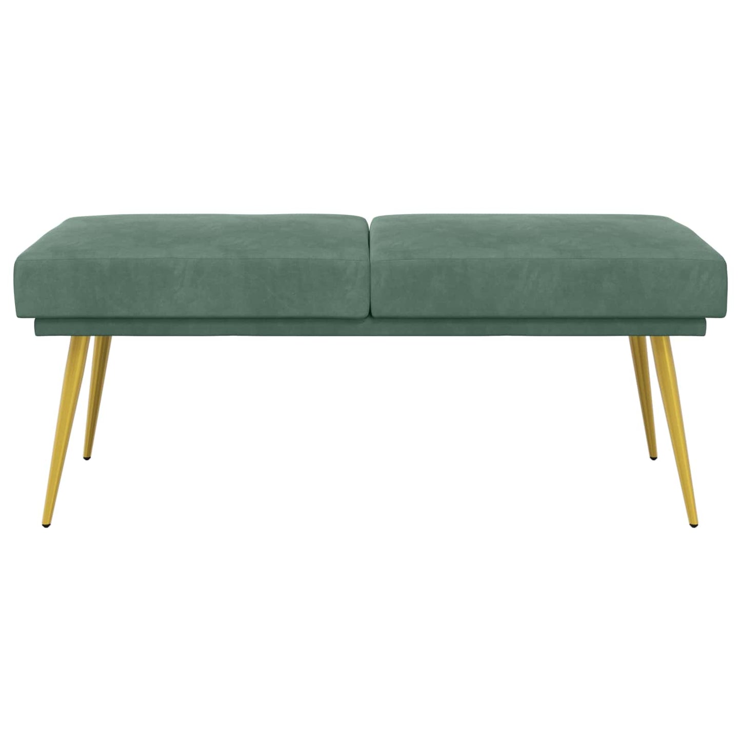 Dobbeltlagret bænk Havgrøn 120 x 45 x 46 cm Fløjl