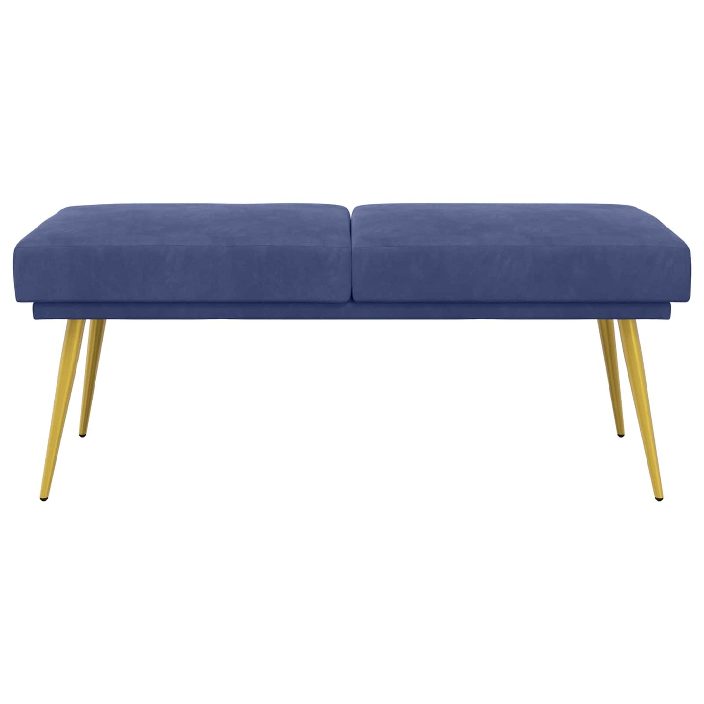 Dobbeltlagret bænk Politi blå 120 x 45 x 46 cm Fløjl