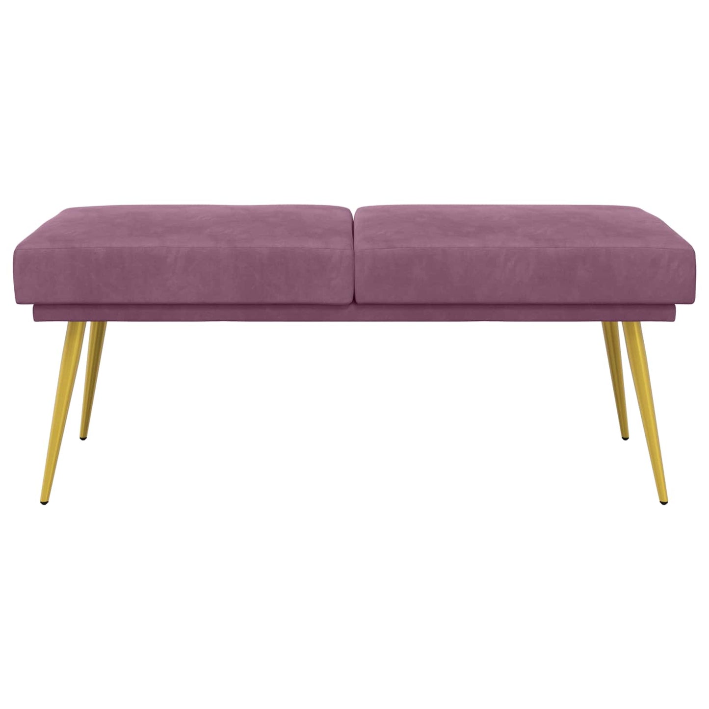 Dobbeltlagret bænk Lilla 120 x 45 x 46 cm Fløjl