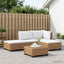 4 stk. Rattan Loungesæt med Puder GENDT Naturlig rattan