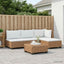 5 stk. Rattan Loungesæt med Puder GENDT Naturlig rattan
