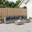 6 stk. Rattan Loungesæt med Puder GENDT Naturlig rattan