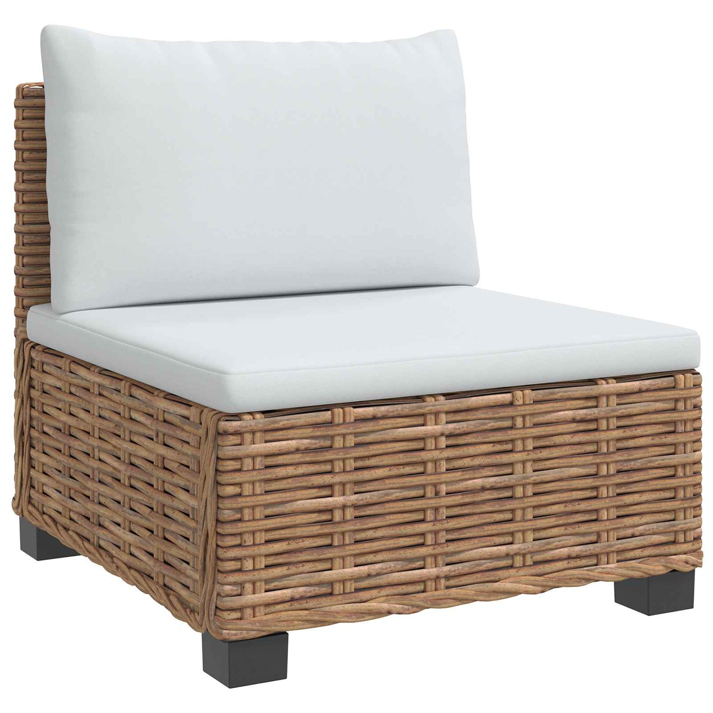 6 stk. Rattan Loungesæt med Puder GENDT Naturlig rattan