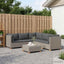 6 stk. Rattan Loungesæt med Puder GENDT Naturlig rattan