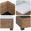 2 stk. Rattan Loungesæt med Puder GENDT Naturlig rattan