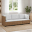 3 stk. Rattan Loungesæt med Puder GENDT Naturlig rattan