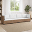 4 stk. Rattan Loungesæt med Puder GENDT Naturlig rattan