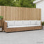 4 stk. Rattan Loungesæt med Puder GENDT Naturlig rattan