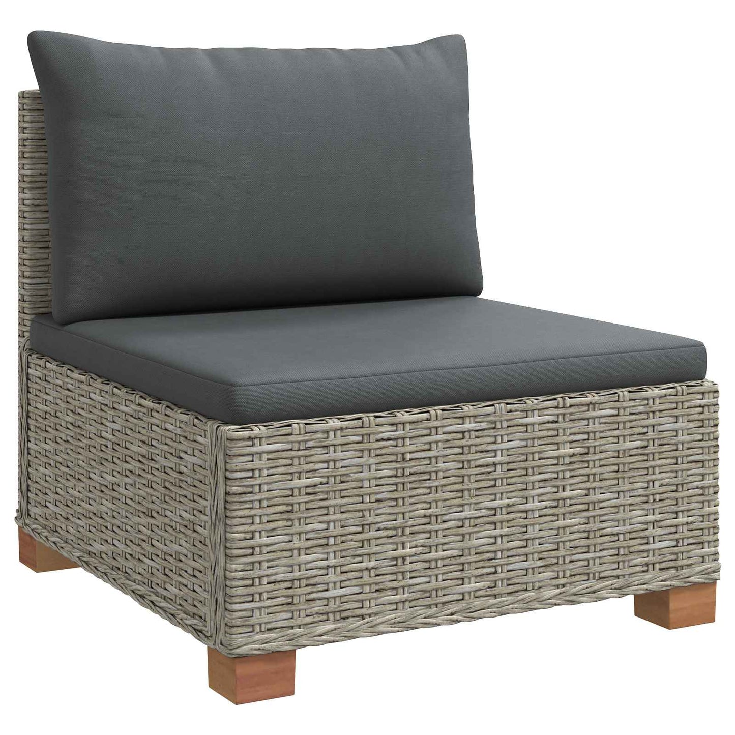 9 stk. Rattan Loungesæt med Puder GENDT Naturlig rattan